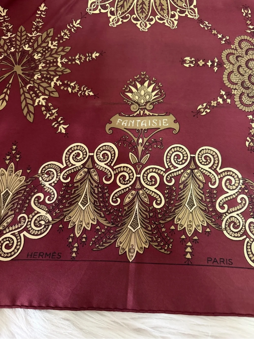 Hermès Fantaisie Silk Scarf.